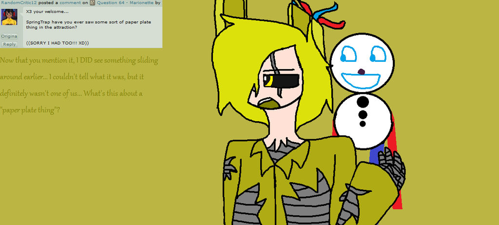 Error 666 Spring Trap Question 66 - Springtrap by Willowclaw111 on DeviantArt