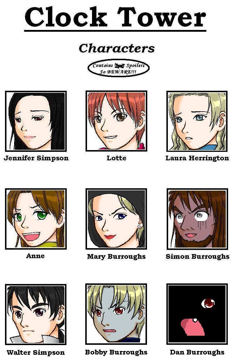 Clock Characters Clock Tower Characters by TheOtakuGeek on DeviantArt