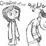 Sketch of Wybie and Coraline J