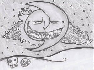 gris grimly stlye moon and sun