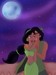 .:Aladdin and Jasmine:. by Goosie-Boosie