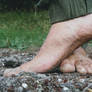 Foot pose on Forest Floor