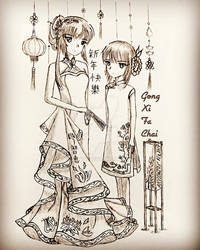 Tomoe and Allvish Chinese New Year Theme