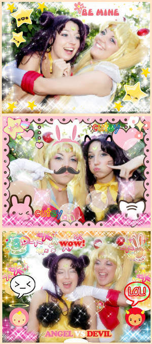 Purikura Sailor Moon and Luna