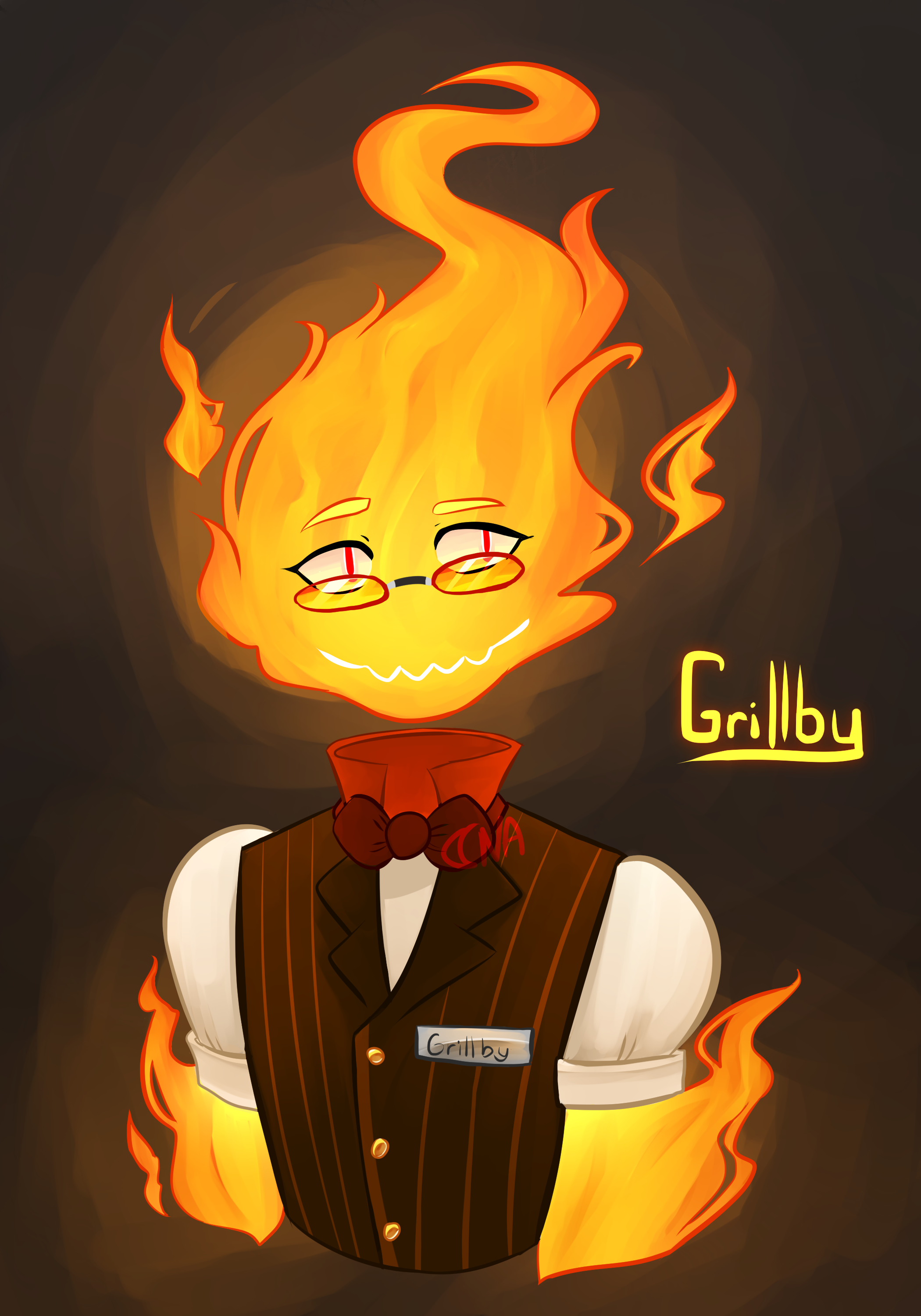 Wowie! It's a Grillby.