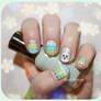 Bunny and Eggs - Easter Nails