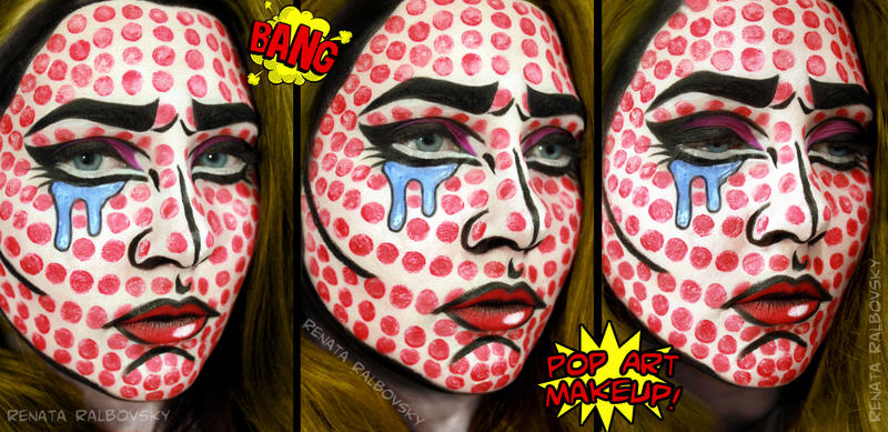 Roy Lichtenstein - Crying Girl Inspired Makeup