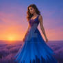 Lady Mia's art in Sunset in the Lavender Field