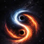 The Dance of Two Massive Black Holes.
