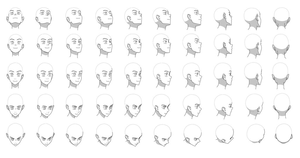 Anime heads by Eszty40 on DeviantArt Anime heads by Eszty40 on DeviantArt