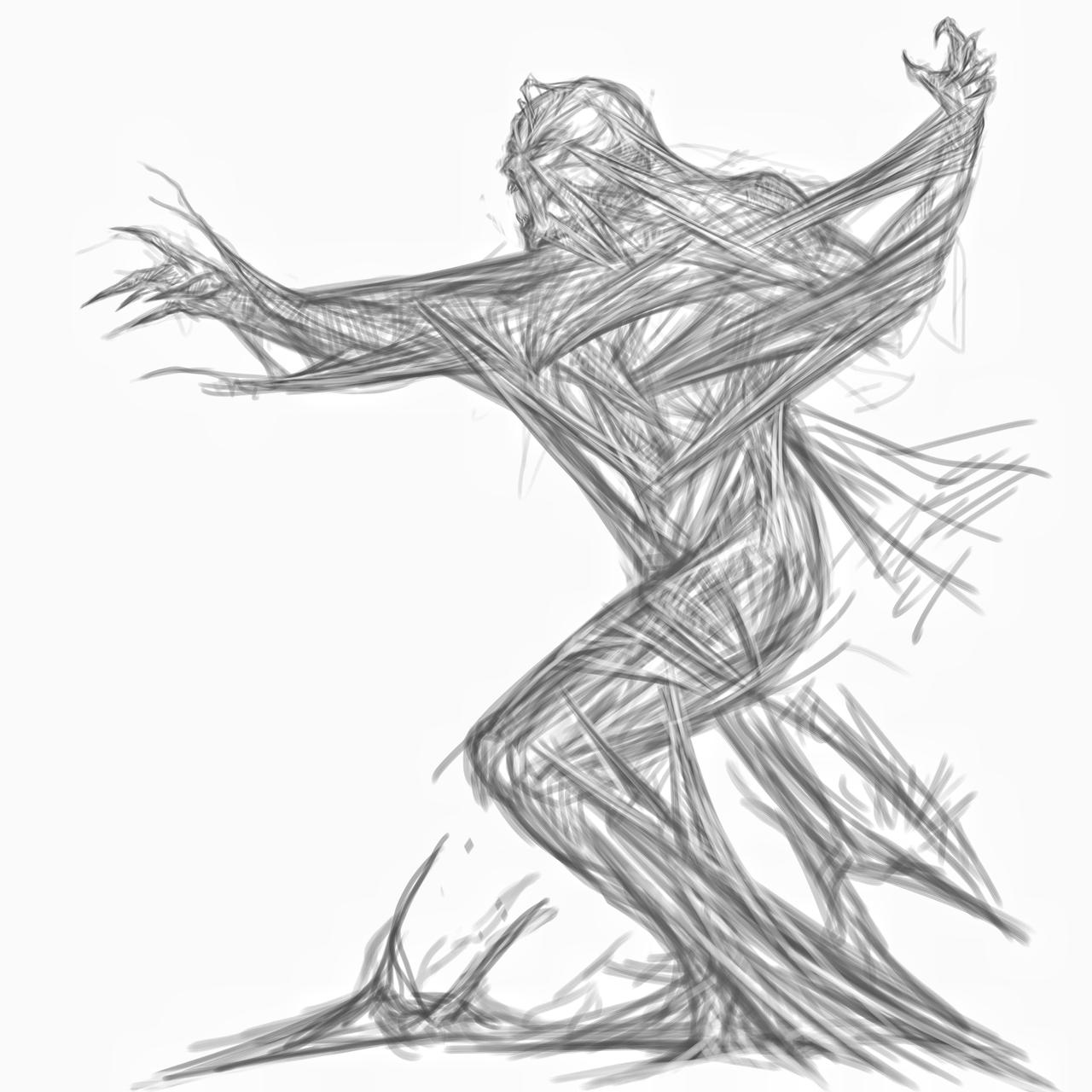 Symbiote Creature Sketch by KLUNNN on DeviantArt