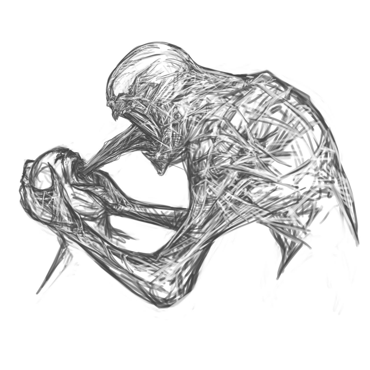 Symbiote Concept Sketch by KLUNNN on DeviantArt