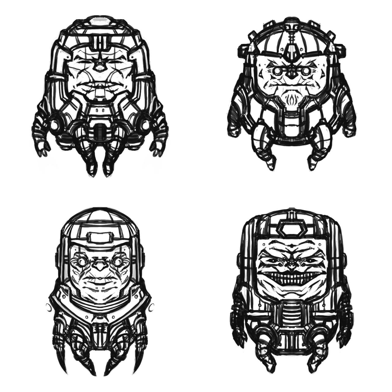 MODOK Concept Sketches by KLUNNN on DeviantArt