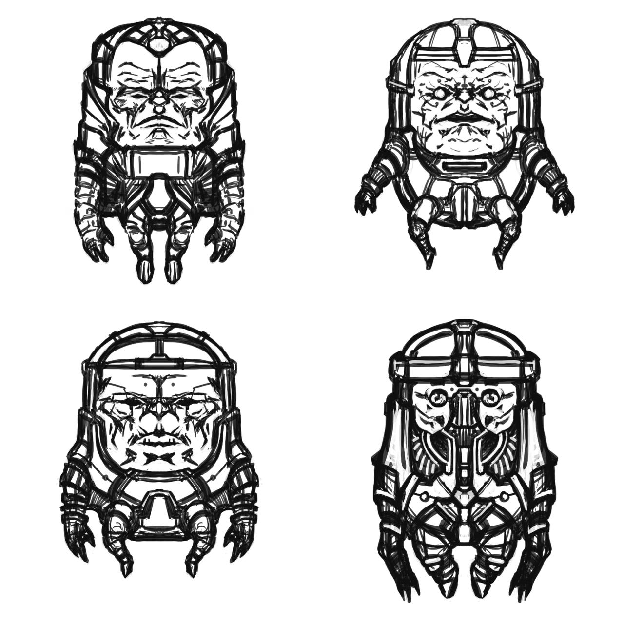 MODOK Concept Sketches by KLUNNN on DeviantArt