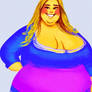 Cartoony Fat Blond