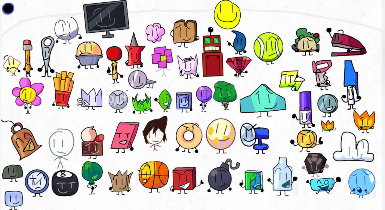 Bfdi Animation Character Bfdi characters by FirekidDom3 on DeviantArt