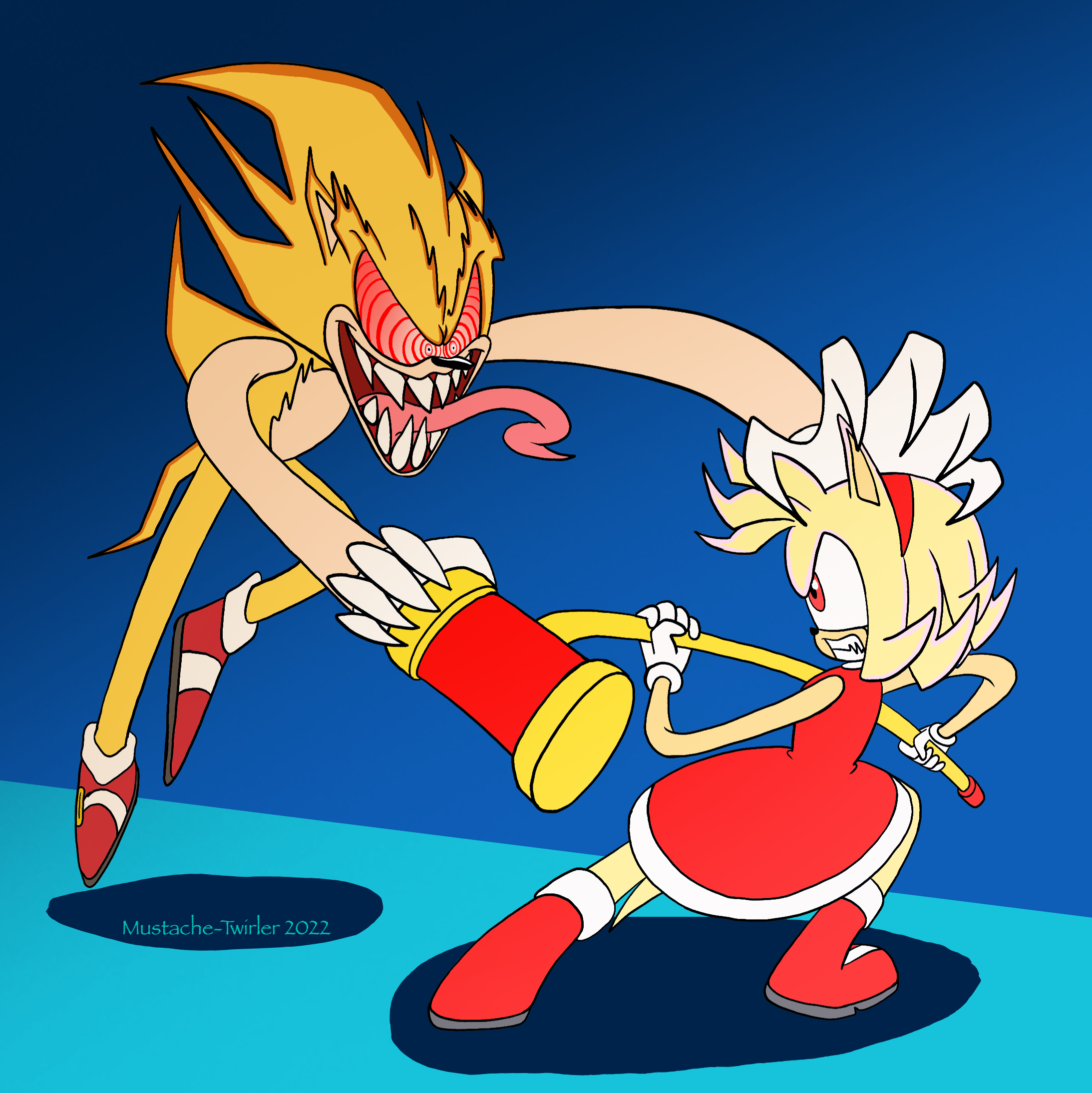 Fleetway Super Sonic in a nutshell : r/SonicTheHedgehog