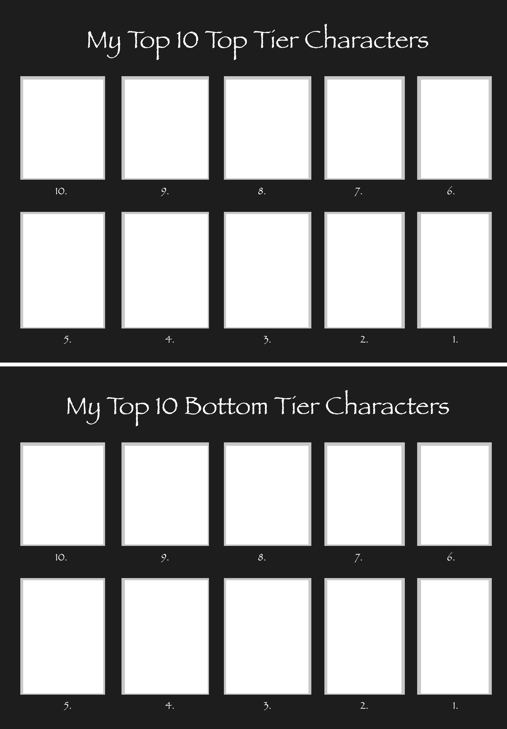 browser Es Et hundrede år Top 10 Character Tier List Template by Mustache-Twirler on DeviantArt