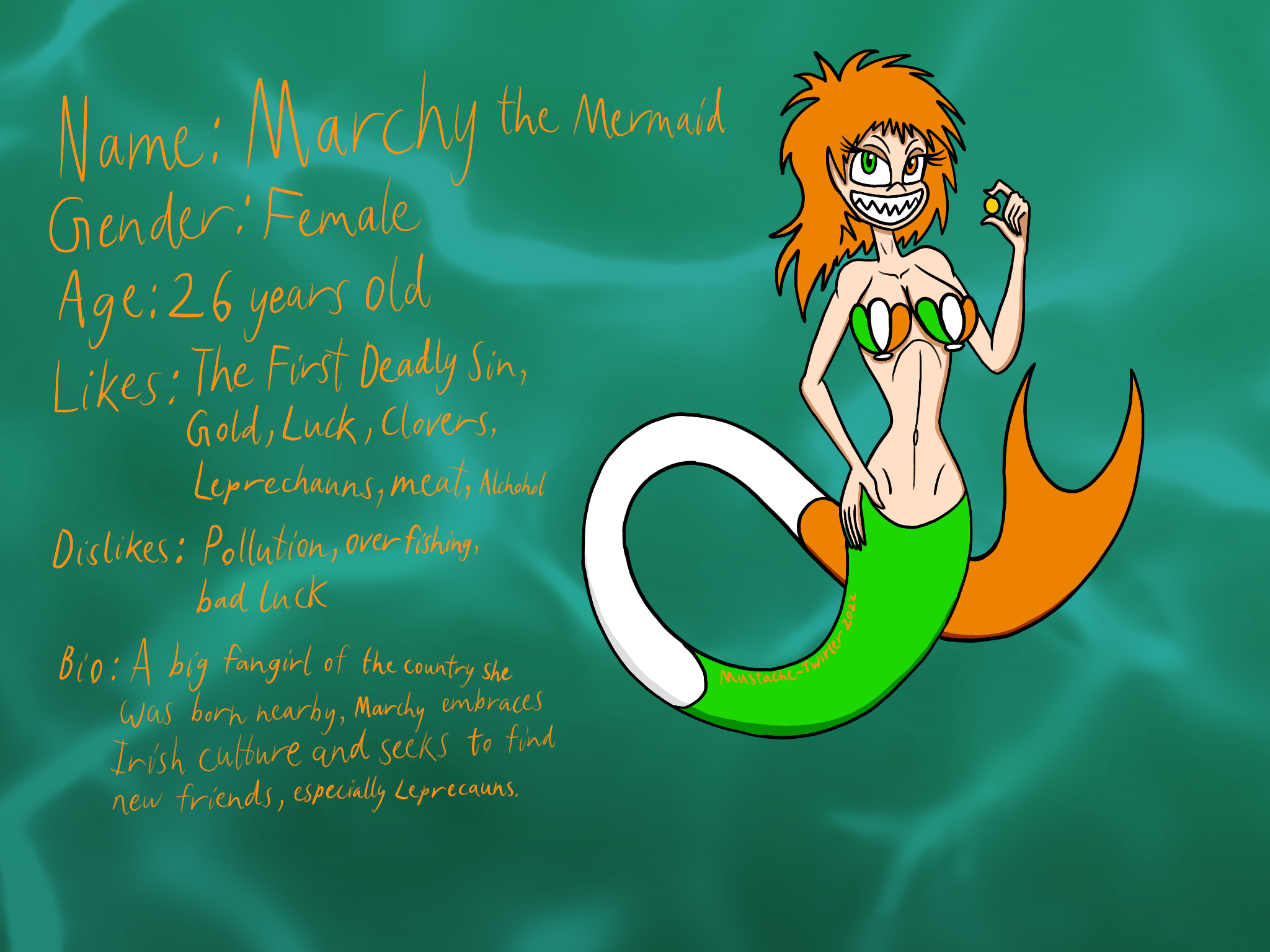 Marchy the Mermaid by Mustache-Twirler on DeviantArt