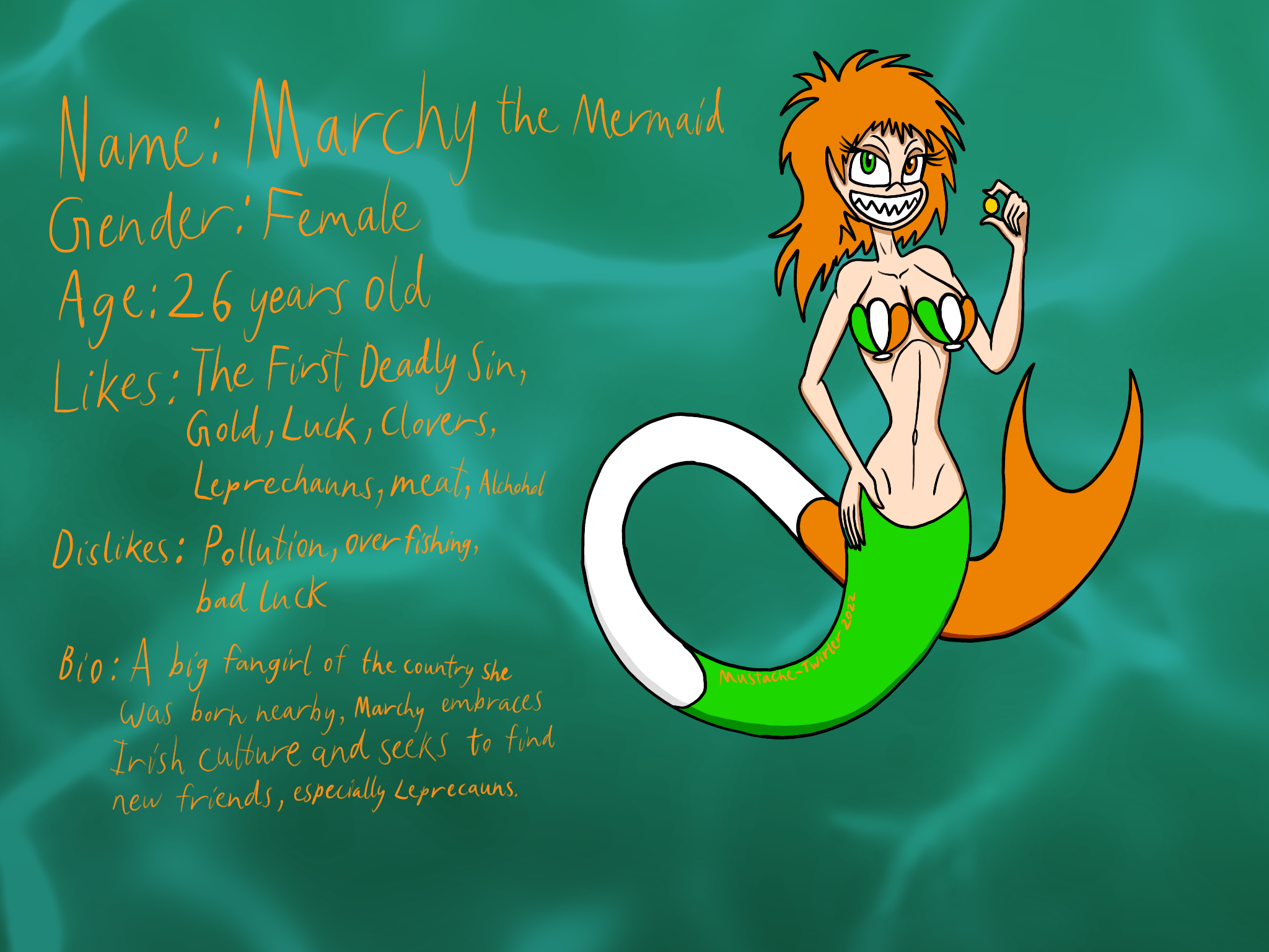 Marchy the Mermaid by Mustache-Twirler on DeviantArt Marchy the Mermaid by Mustache-Twirler on DeviantArt