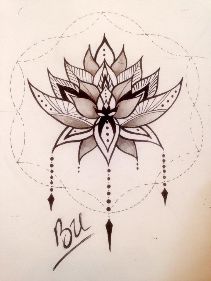 Lotus Geometric Tattoo by BuuUyen on DeviantArt