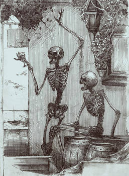 drunk skeletons