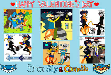 Happy Valentine's Day from Sly and Carmelita by OliverRed