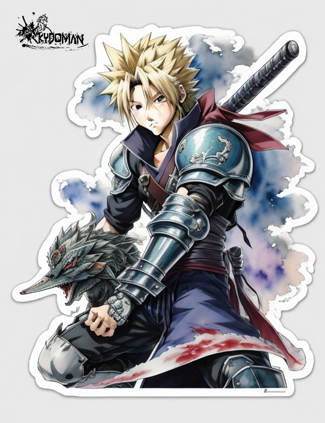 Cloud Strife sticker by KydoMan on DeviantArt