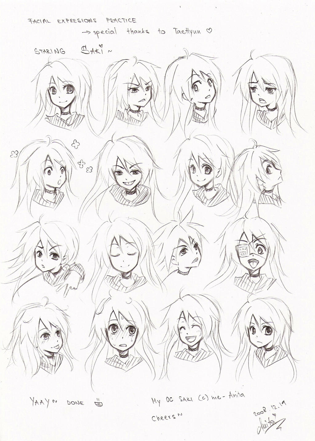 facial expressions practice by akiko-sama on DeviantArt