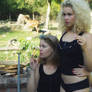 Nastya and Marmor in the garden