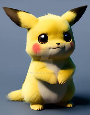 Realistic furry Pikachu4(AI image)