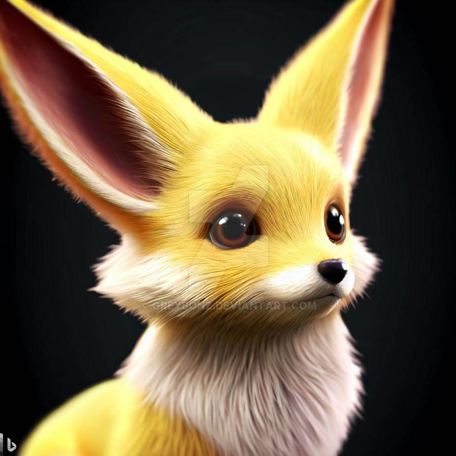 Yellow cute fox(AI image) by Greybonz on DeviantArt