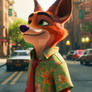 Nick Wilde in the city(AI image)