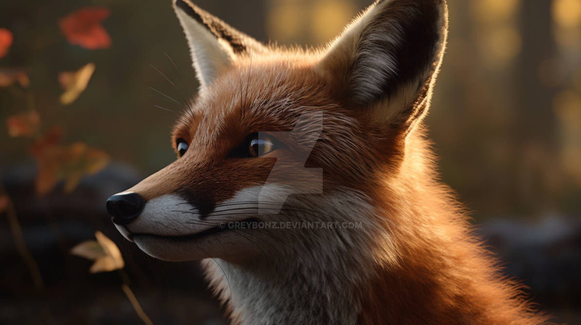 Realistic Fox(AI image) by Greybonz on DeviantArt