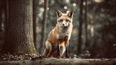 Fox in the forest2(AI image)