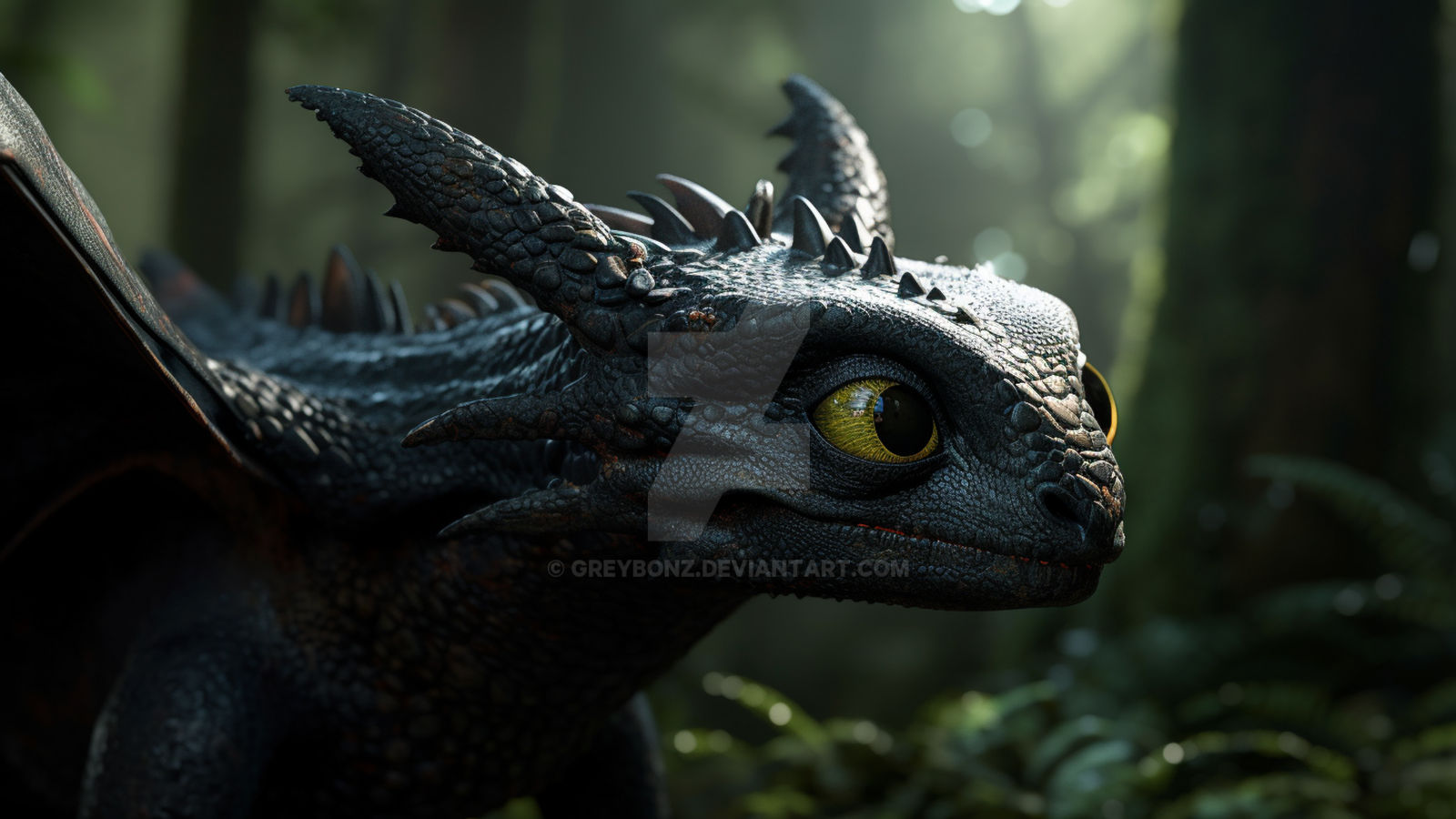 Toothless realistic(Ai image) by Greybonz on DeviantArt
