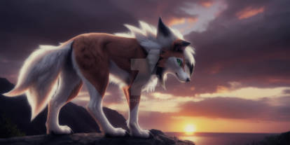 Lycanroc dusk Form(Ai image)