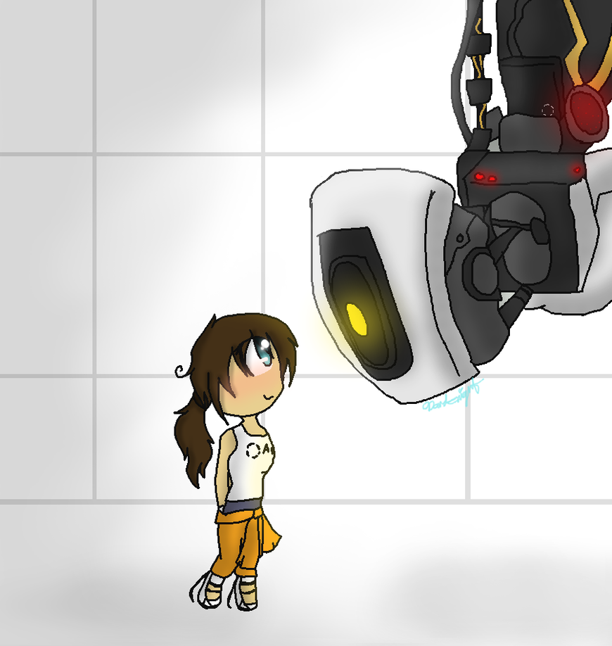 Prize For Blaussi Chell X GLaDOS By Pooshfan On DeviantArt 