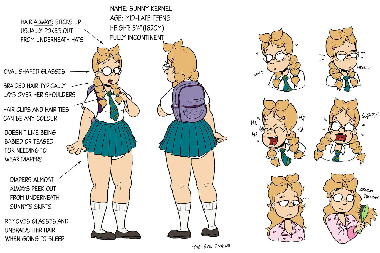 Sunny Reference Sheet by TheEvilEngine on DeviantArt