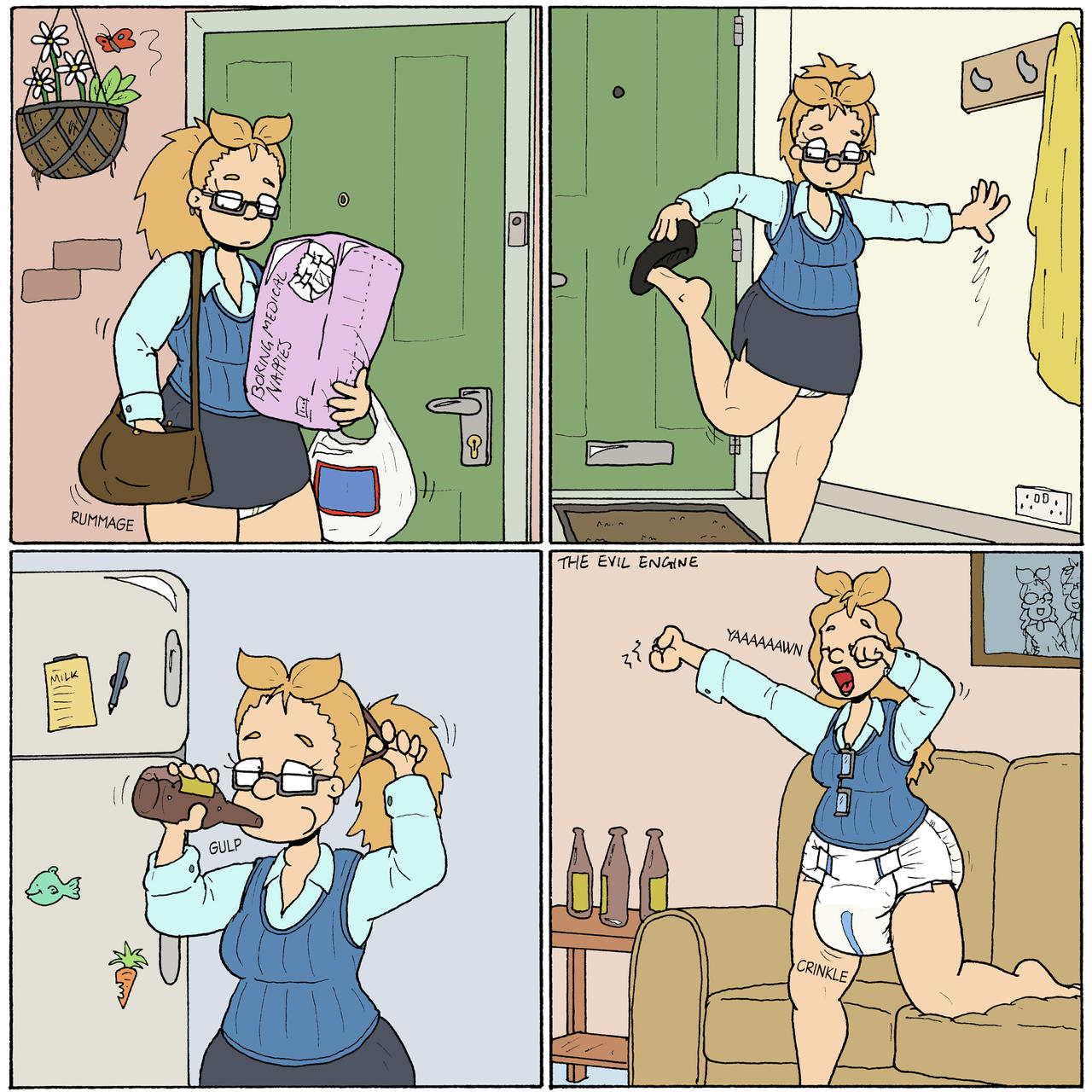 ABDL Back Home From Work by TheEvilEngine on DeviantArt