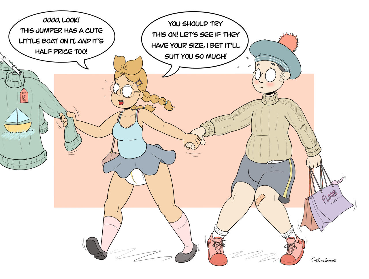 ABDL Sunny and Kicker by TheEvilEngine on DeviantArt