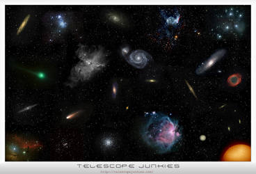 Telescope Junkies Poster