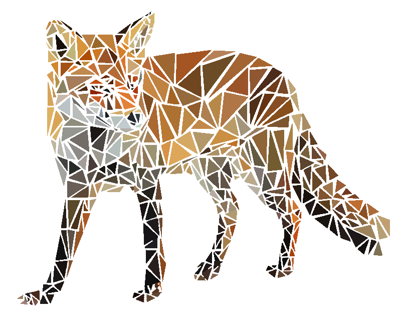 Triangle Fox Drawing at Maureen Baker blog