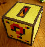 Hama Beads - Mario ? Moneybox by acidezabs