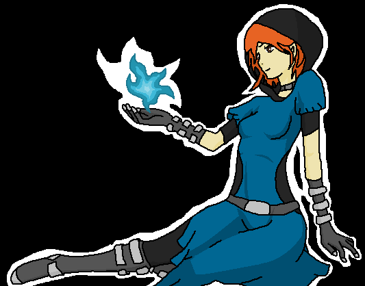 Lady Blue Fire