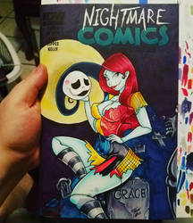 Nightmare before Christmas Sally Sketch Cover