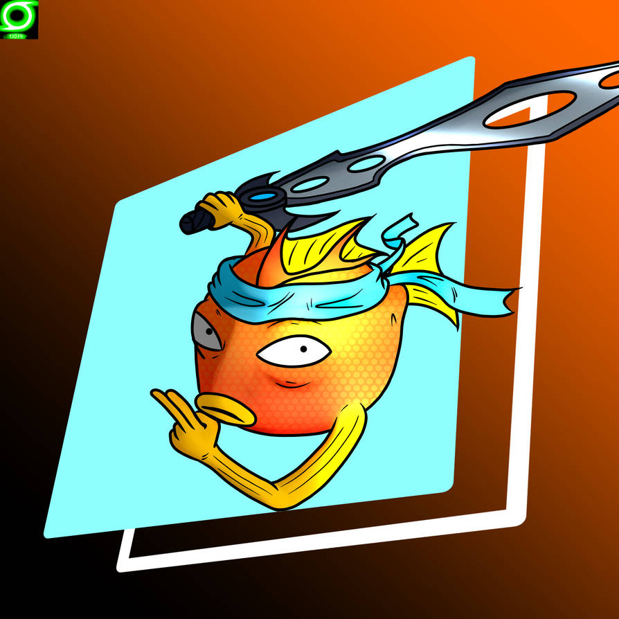 Flopper with a sword by 9987NeonDraws on DeviantArt