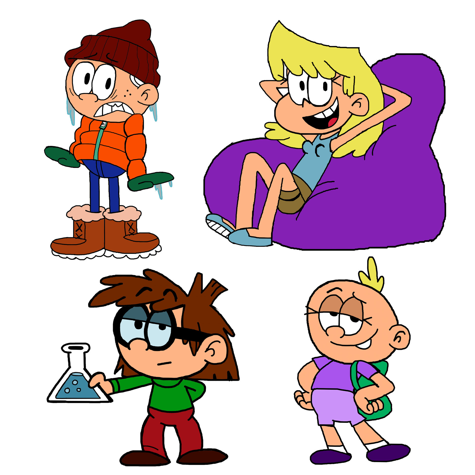 Schooled! with Lincoln, Lori, Lisa and Lily by UniversePines7102 on