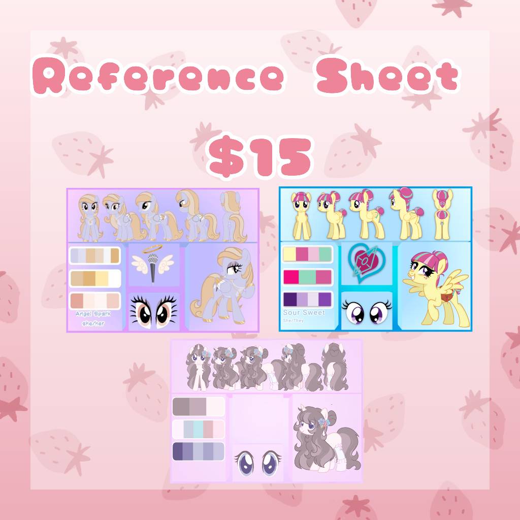Mlp Commisions Reference Sheet by Bunbybab on DeviantArt