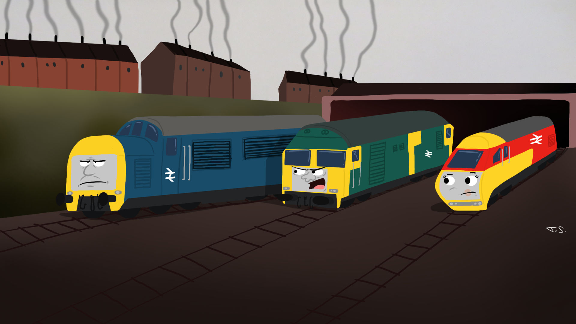 Grumpy Trains by Arta01 on DeviantArt